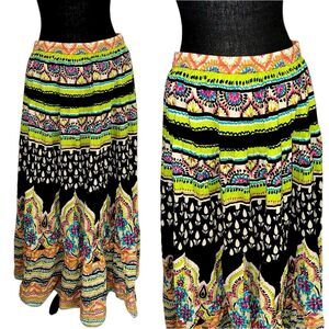Vintage Soft surroundings boho gypsy funky festival maxi skirt size TALL MEDIUM